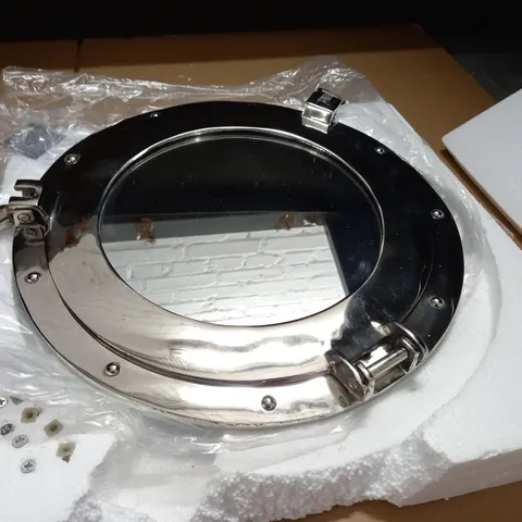 HATCH DESIGN CIRCULAR WALL MIRROR - 40CM DIAMETER