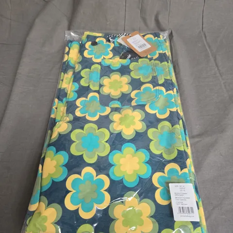 BAGGED JOANIE PIPPA DAISY TROUSERS SIZE 14