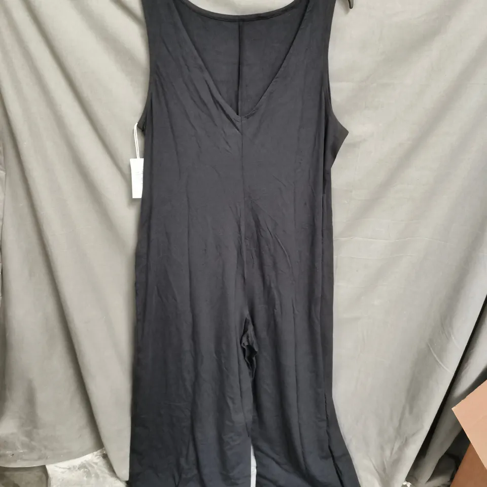 BOODY CLASSIC BOAT NECK JUMPSUIT – BLACK, XL 
