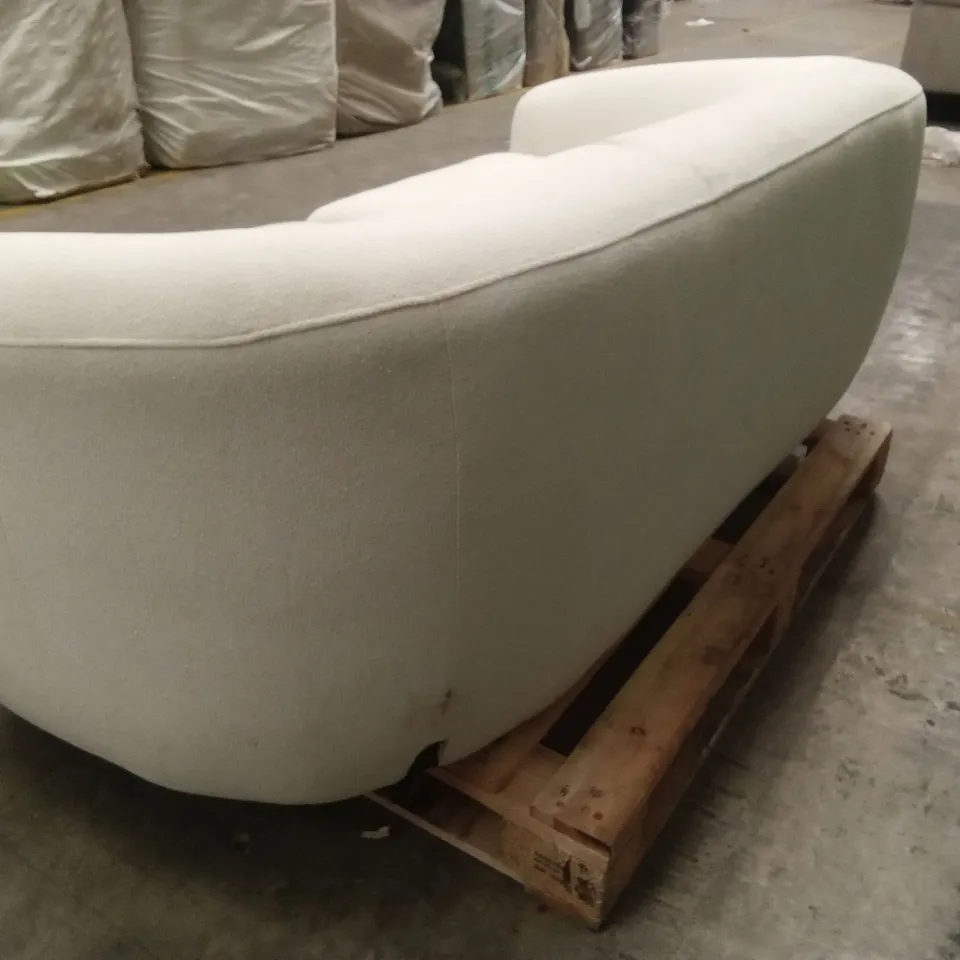 DANETTI HALLIE 2 SEATER BOUCLE IVORY SOFA