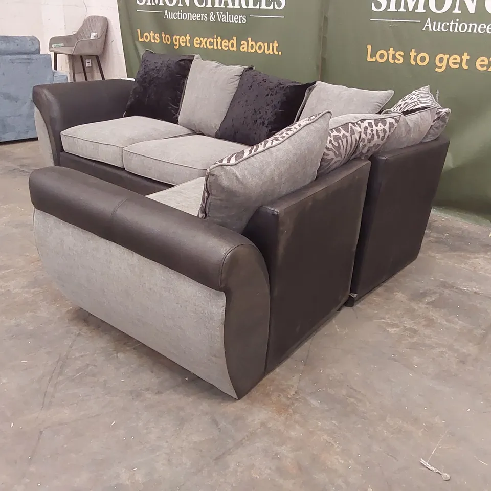 QUALITY DESIGNER HILTON RIGHT HAND DOUBLE ARM CORNER GROUP SOFA