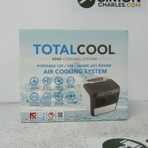 BOXED TOTALCOOL PORTABLE 12V / 24V / MAINS (AC) POWER AIR COOLING SYSTEM