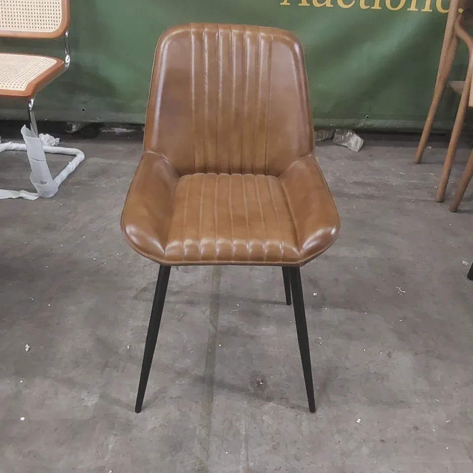 DESIGNER BROOKLYN LEATHER DINING CHAIR