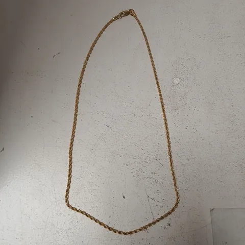 CRAFTD LONDON GOLD-TONE ROPE CHAIN NECKLACE