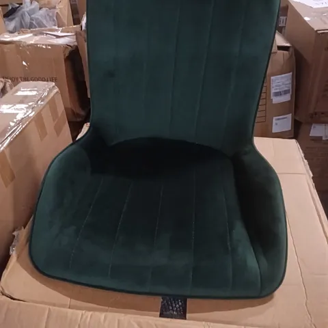 BOXED SET OF 2 VELVET DINING CHAIR