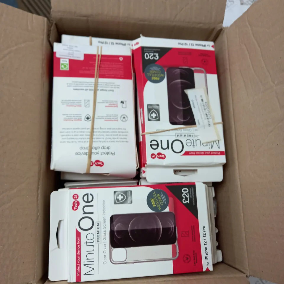 BOX OF IPHONE 12/12 PRO PHONE CASES 