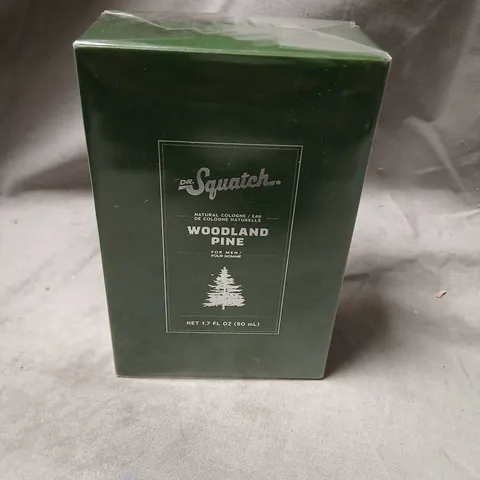 BOXED AND SEALED DR SQUATCH WOODLAND PINE EAU DE COLOGNE FOR MEN 50ML