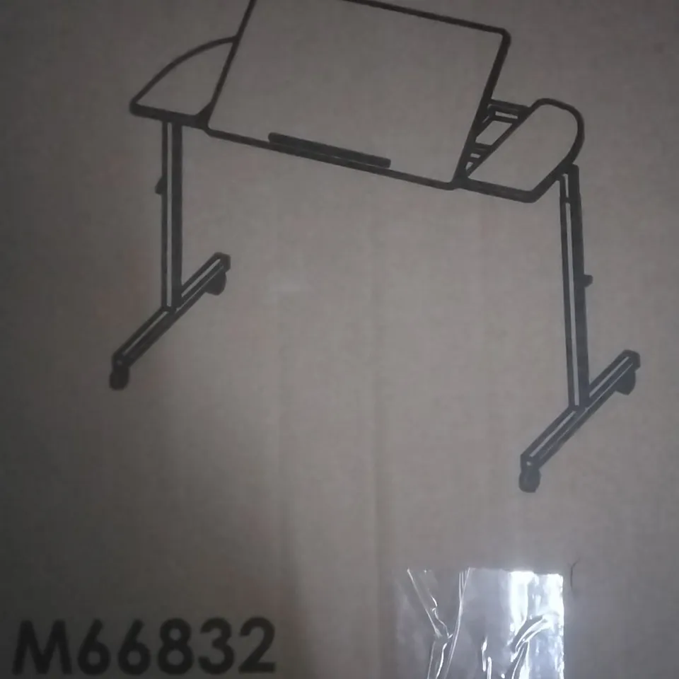 BOXED NRS ADJUSTABLE TILTING OVERBED TABLE 