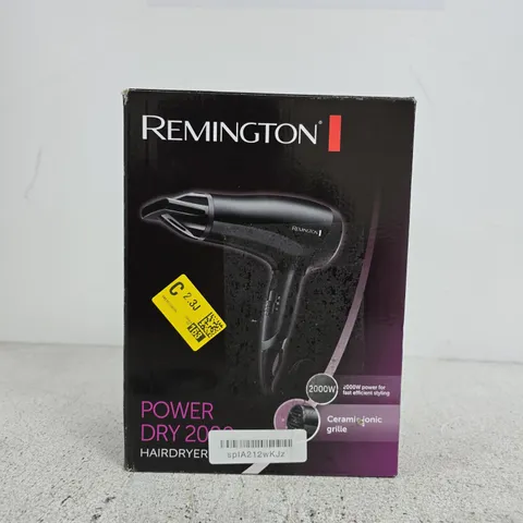 REMINGTON POWER DRY 2000 HAIR DRYER ( BOXED )