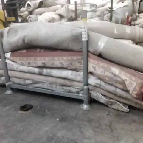 STILLAGE OF APPROXIMATELY 14 DESIGNER RUGS