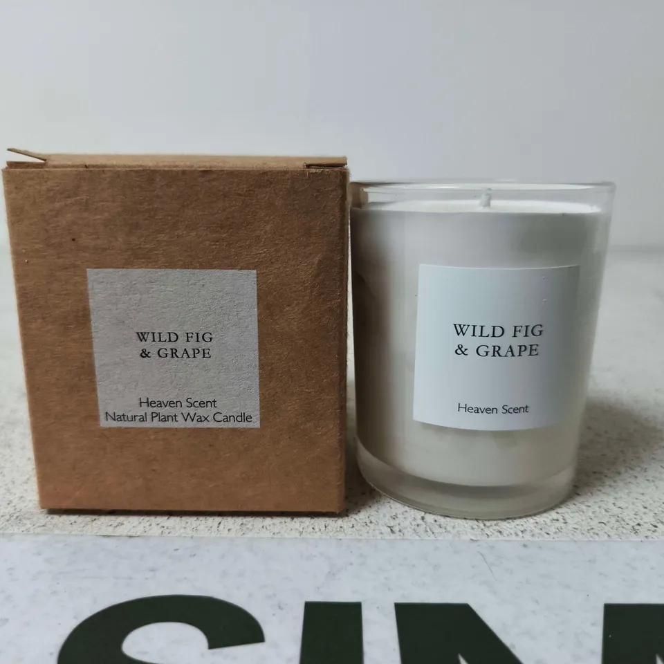 WILD FIG & GRAPE NATURAL PLANT WAX CANDLE – HEAVEN SCENT (BOXED)