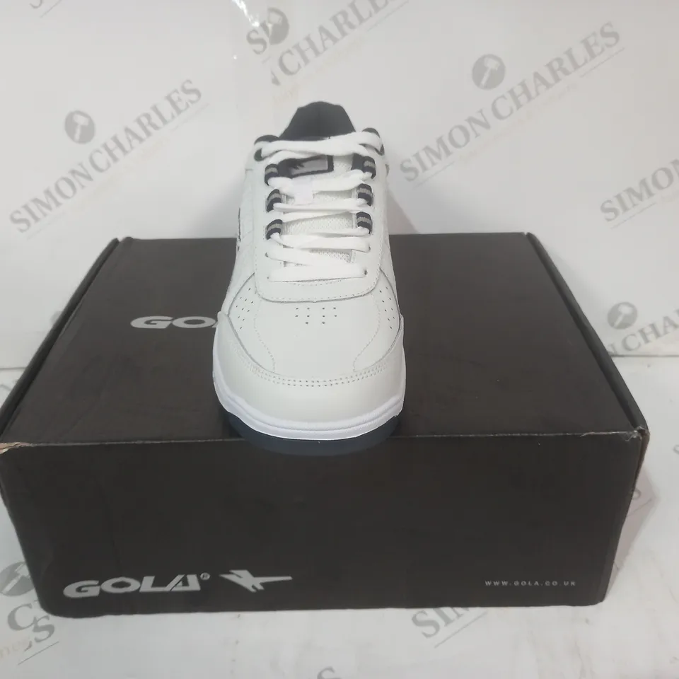 BOXED PAIR OF GOLA SHOES IN WHITE UK SIZE 7