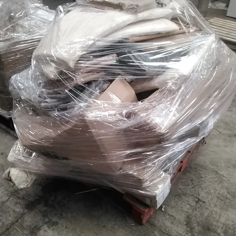 A PALLET OF ASSORTED NEO PRODUCTS WHICH INCLUDE; TUBE TENTS, CHAIRS ETC