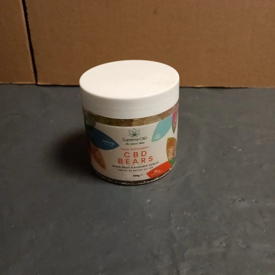 SUPREMECBD CBD BEARS FOOD SUPPLEMENT 400MG