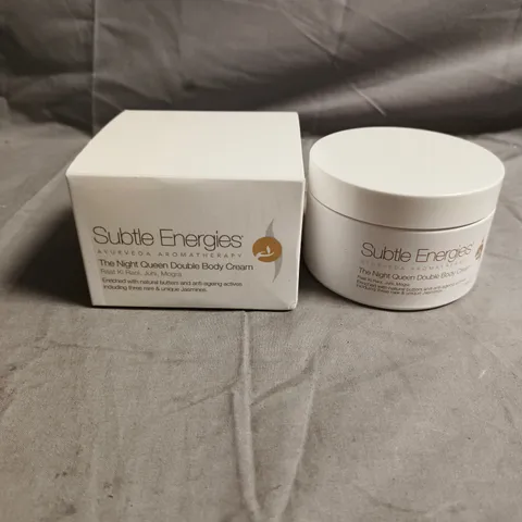 SUBTLE ENERGIES THE NIGHT QUEEN DOUBLE BODY CREAM β AYURVEDIC AROMATHERAPY - 180G
