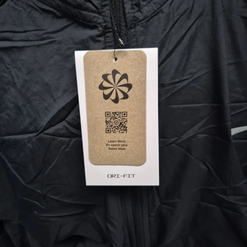 NIKE DRI-FIT MENS JACKET – BLACK, FULL ZIP, SIZE XL