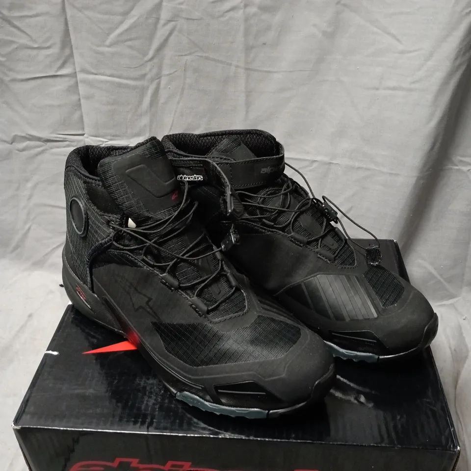ALPINESTARS BLACK MOTORCYCLE BOOT SIZE 46