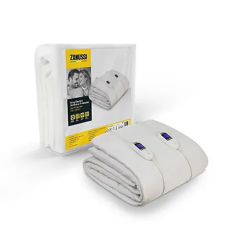 ZANUSSI ZEKB7003 ELECTRIC BLANKET HEATED KING FITTED UNDERBLANKET 60W WHITE