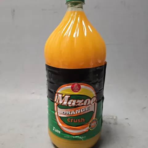 SET OF APPROXIMATELY 6 MAZOE ORANGE CRUSH 2L