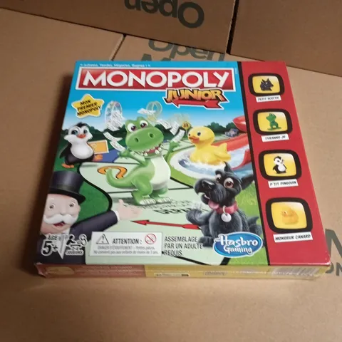 HASBRO MONOPOLY JUNIOR BOARD GAME – BOXED
