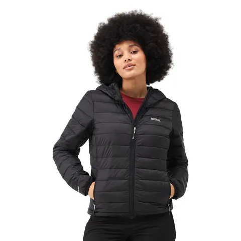 REGATTA HOOD MARIZION JACKET (RWN273) SEAL GREY SIZE 8