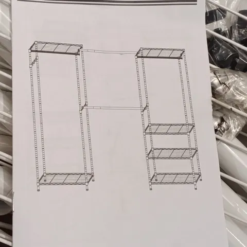 BOXED HOMDOX SHELVING UNIT - WHITE (1 BOX)