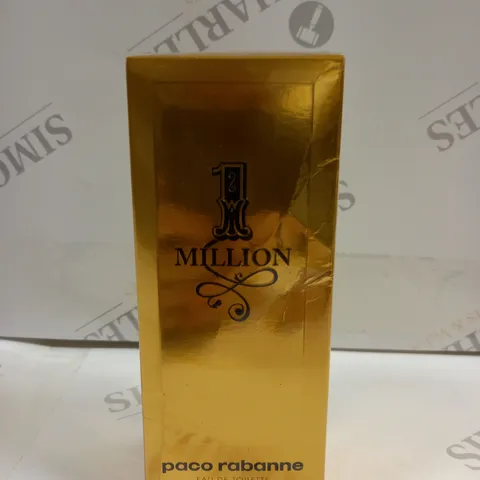 BOXED AND SEALED PACO RABANNE 1 MILLION EAU DE TOILETTE SPRAY 100ML