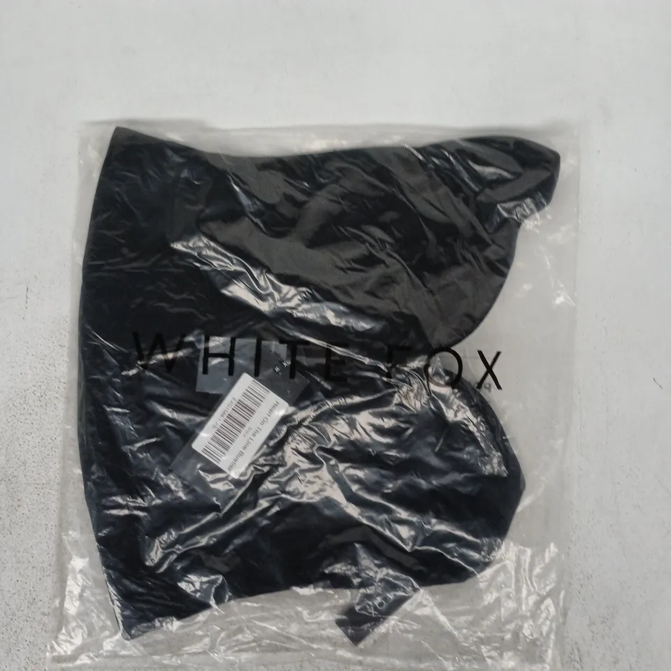 BAGGED WHITE FOX HEART ON THE LINE BUSTIER IN BLACK SIZE XS