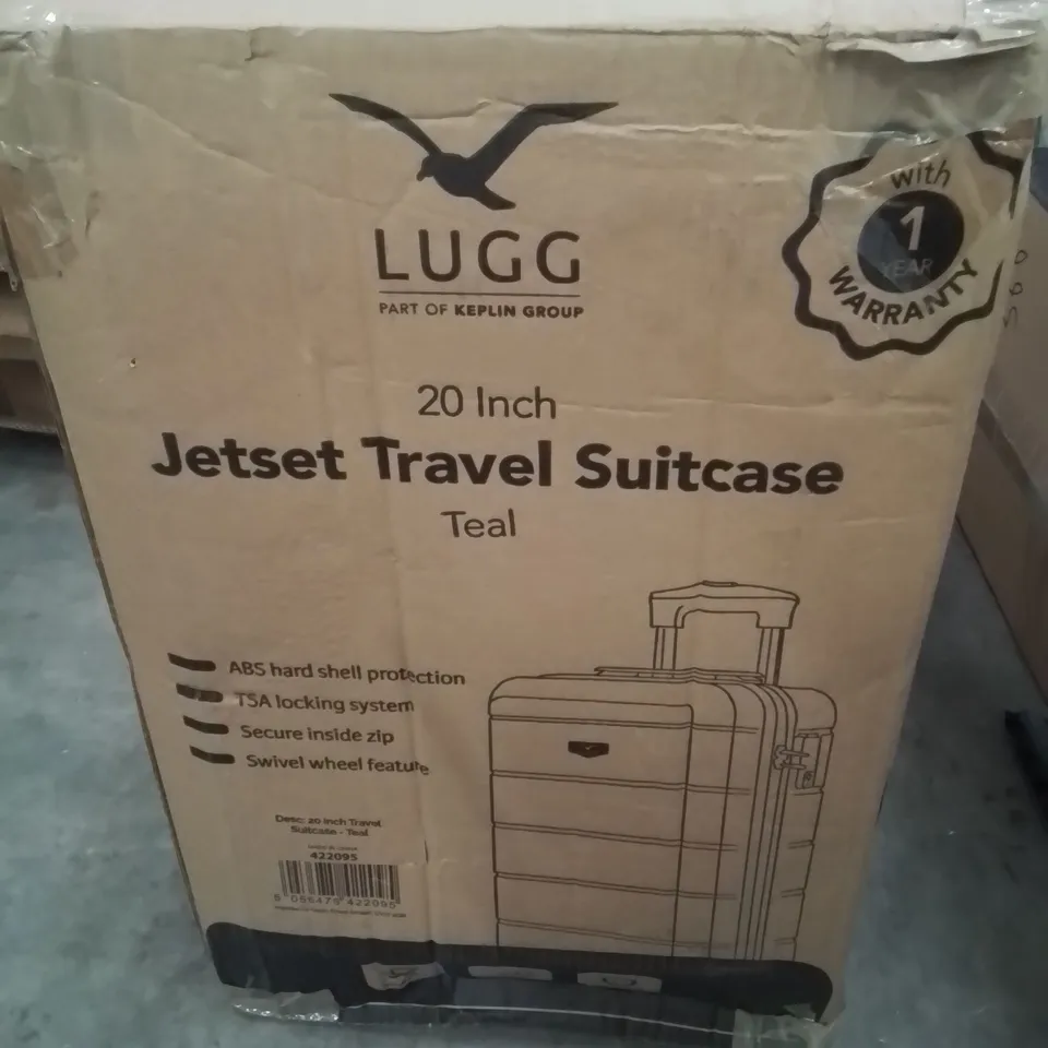 BOXED LUGG JETSET SUITCASE TEAL