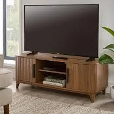 BOXED CARINA TV UNIT - FITS UP TO 50 INCH TV - MID OAK (1 BOX)