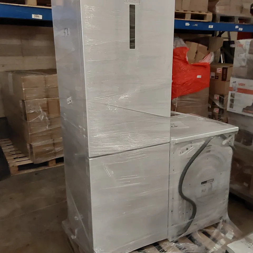 AEG 6000 SERIES FREESTANDING FRIDGE FREEZER AND HAIER HWD100-B14979 FREESTANDING WASHER DRYER - UNPROCESSED RAW RETURNS