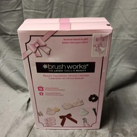 BOXED BRUSH WORKS BEAUTY COUNTDOWN ADVENT CALENDER