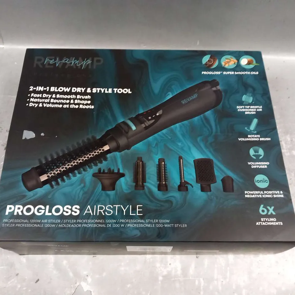 BOXED REVAMP PROFESSIONAL 2 IN 1 BLOW DRY ND STYLE TOOL 