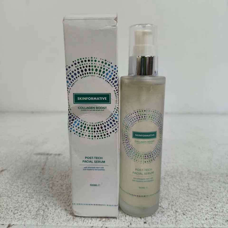 SKINFORMATIVE COLLAGEN BOOST POST-TECH FACIAL SERUM – 100ML, BOXED