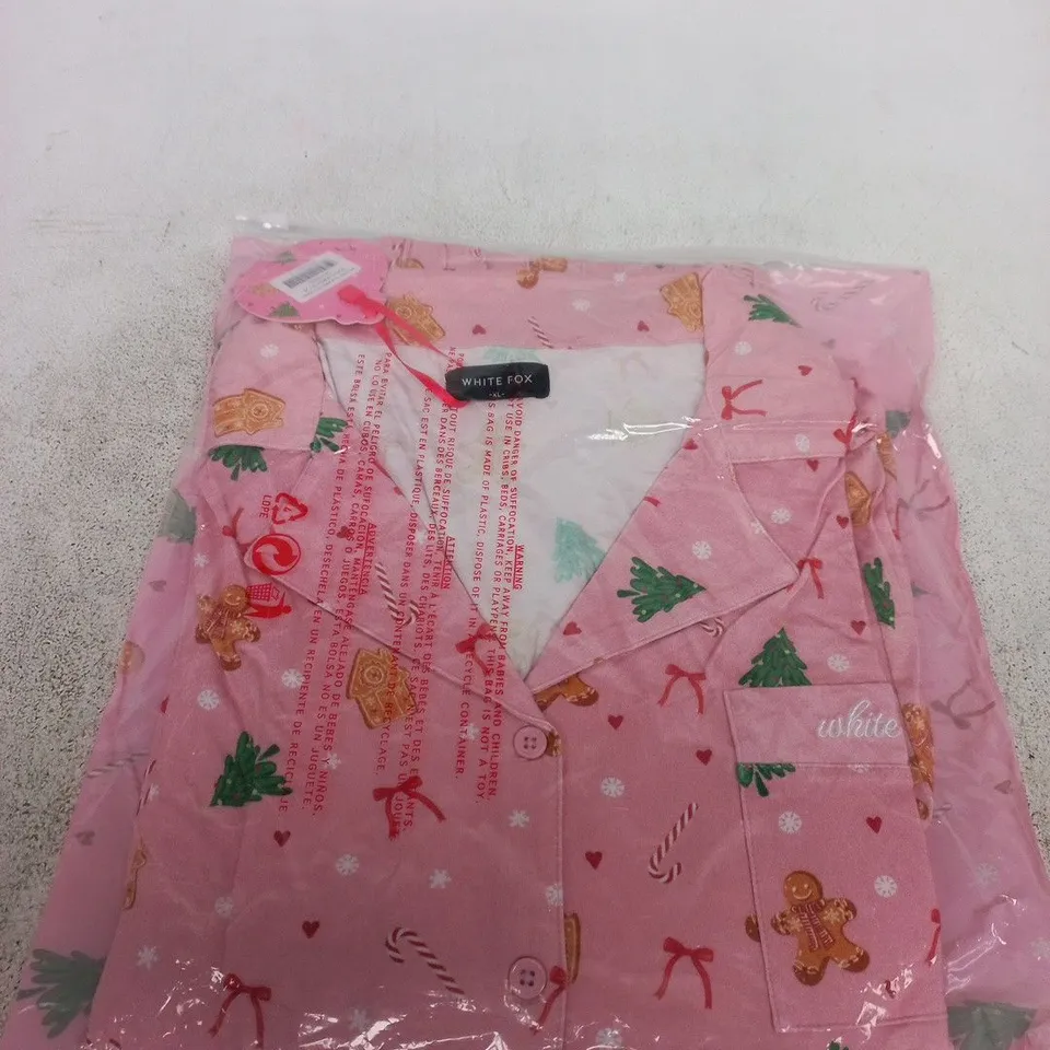 WHITE FOX PILLOW TALK PRINTED LONG SLEEVE PYJAMA SET – CANDY KISS, XL