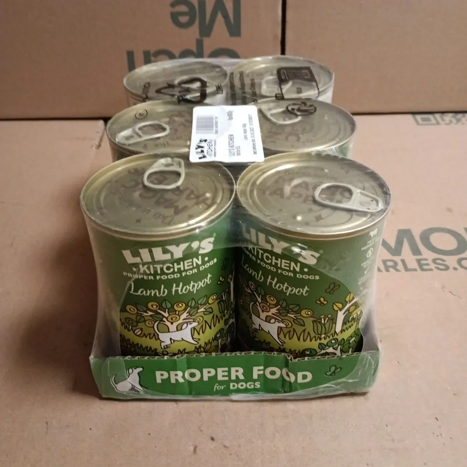 LILY'S KITCHEN LAMB HOTPOT WET DOG FOOD – PACK OF 6 CANS 400G PER CAN