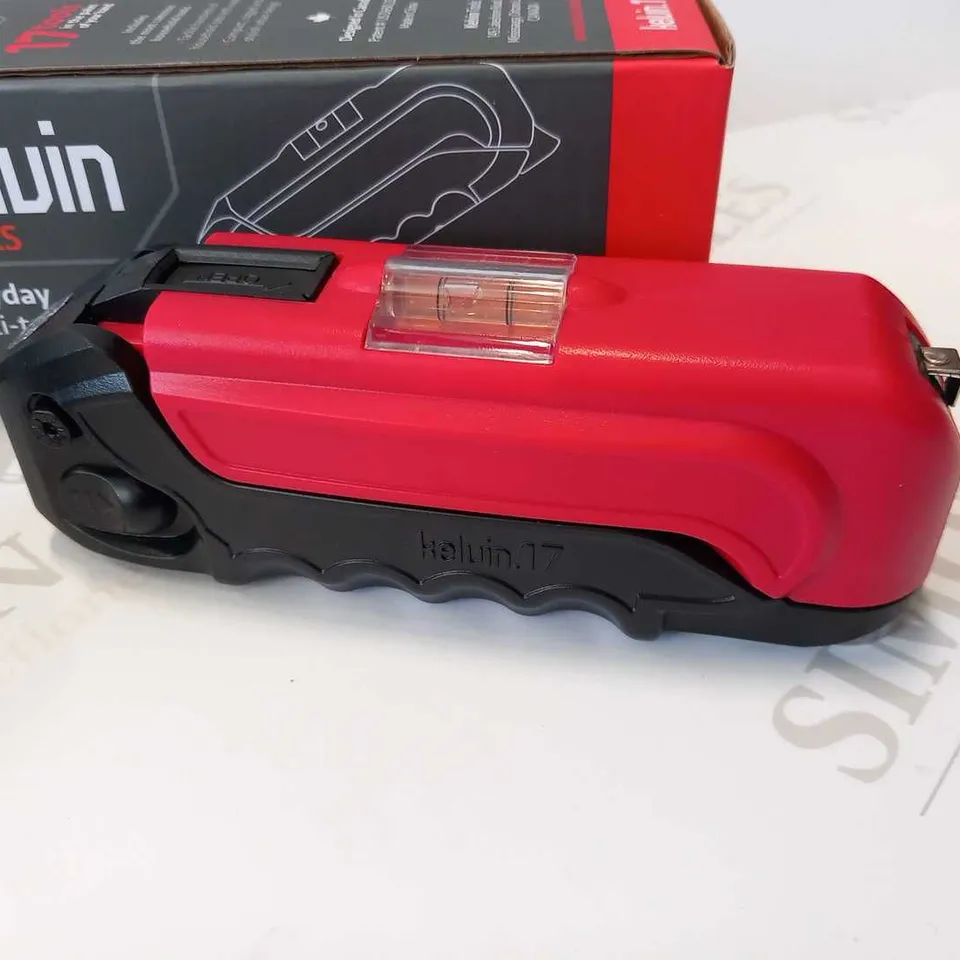 APPROXIMATELY 12 BRAND NEW BOXED SET OF 2 KELVIN TOOLS EVERYDAY MULTI TOOLS 17 TOOLS IN THE PALM OF YOUR HAND