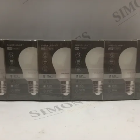 BOX OF 4 X 6 SINCELIGHT E14 LED LIGHT BULBS