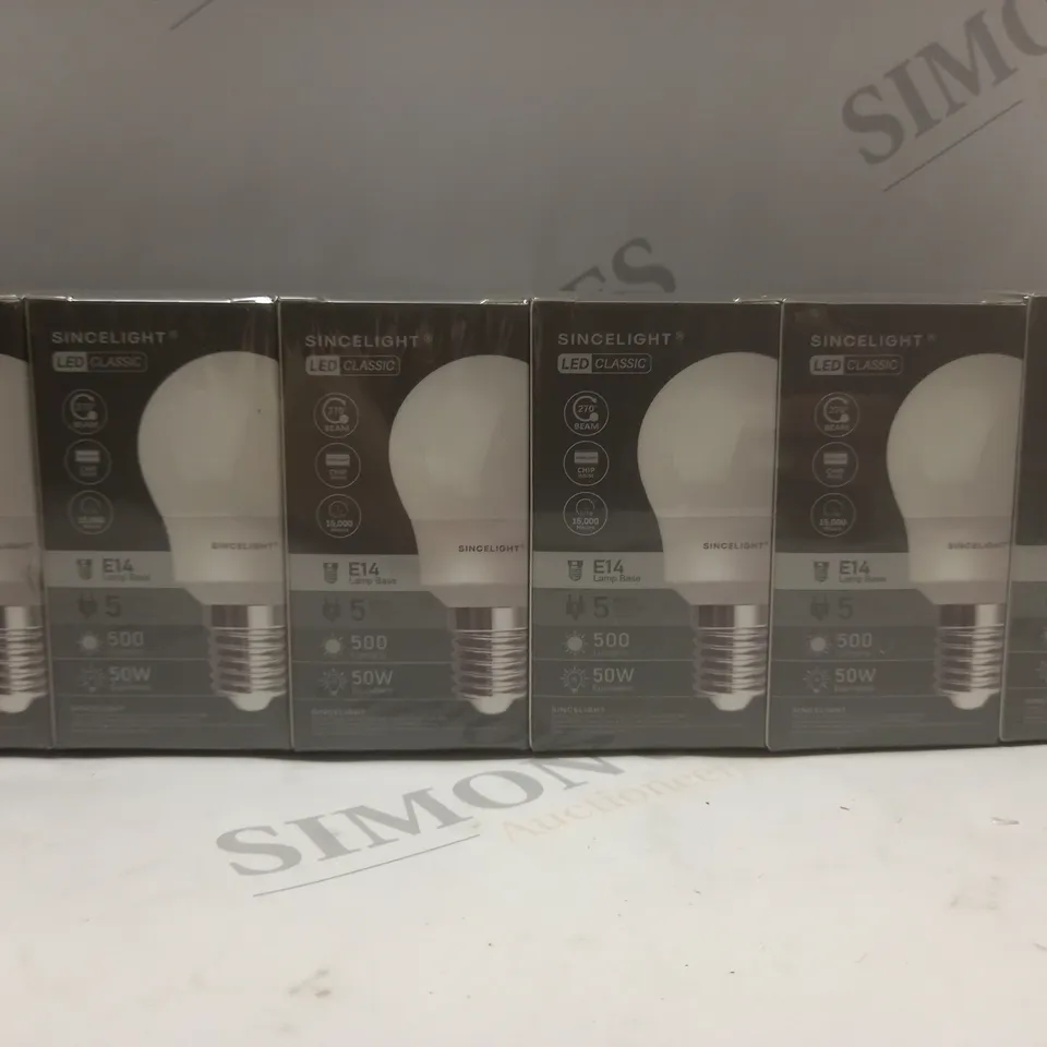 BOX OF 4 X 6 SINCELIGHT E14 LED LIGHT BULBS
