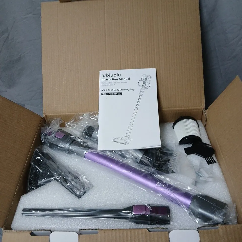 LUBLU CORDLESS VACUUM CLEANER – MODEL 202 (BOXED)