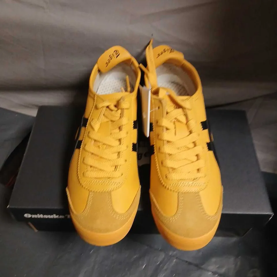 ONITSUKA TIGER MEXICO 66 SNEAKERS – YELLOW/BLACK, UK 4 (US 5)