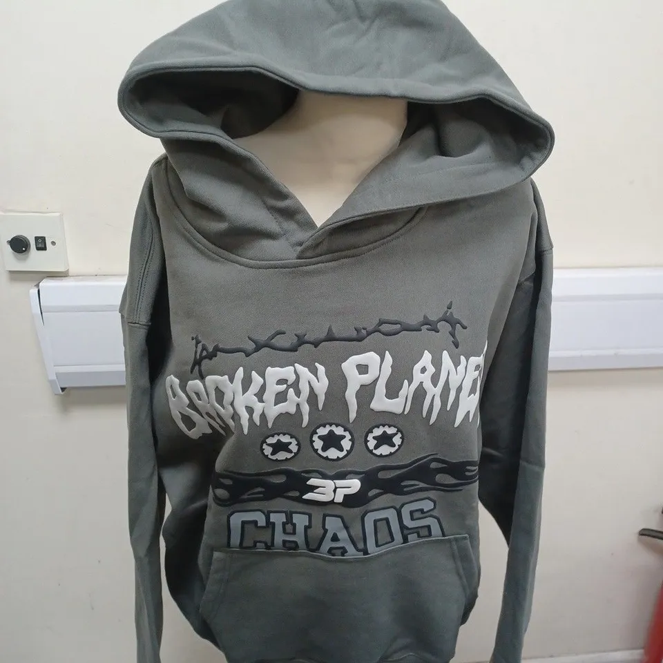 BROKEN PLANET TOTAL CHAOS HOODIE SIZE M