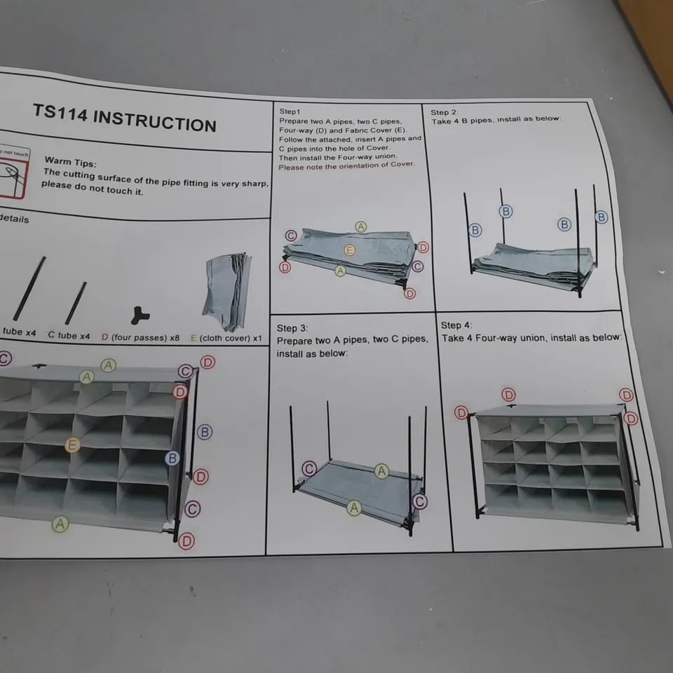 TWO BOXED FABRIC SHOE STORAGE UNITS