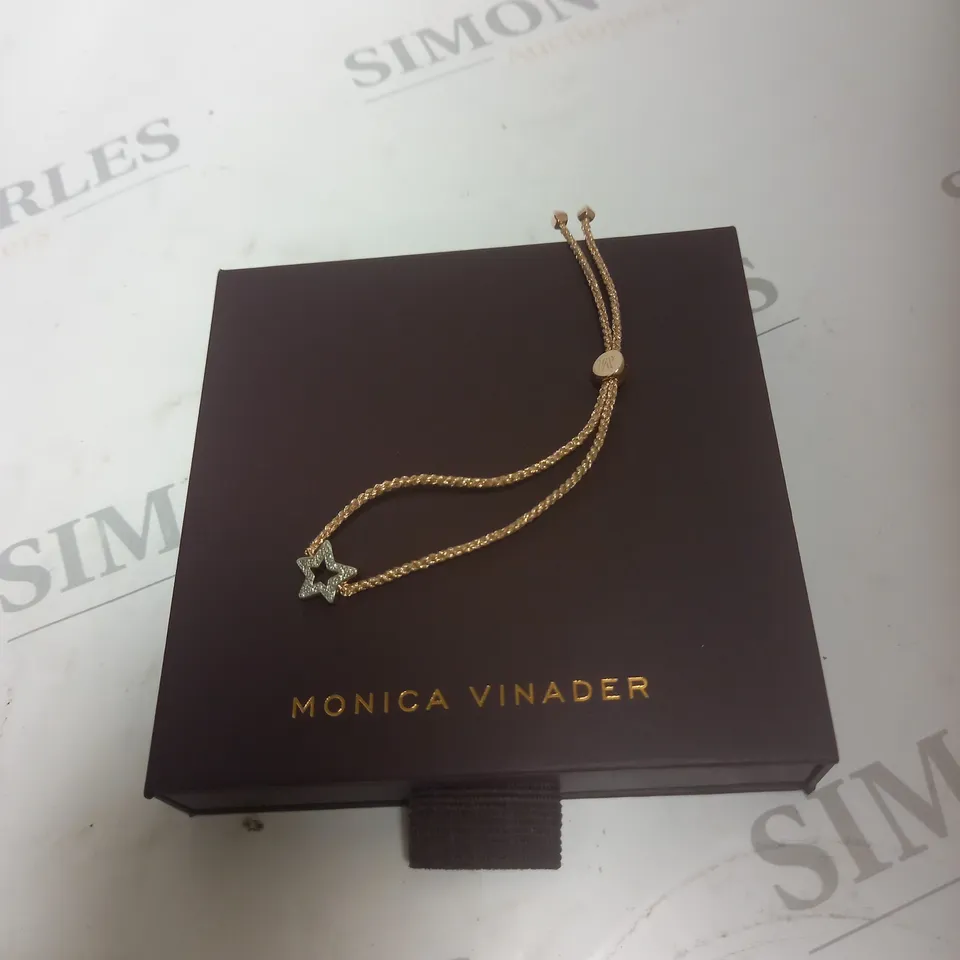 MONICA VINADER STAR BRACELET ROSE GOLD
