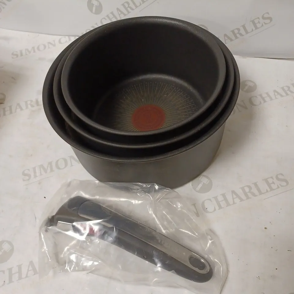 TEFAL SET OF 3 NON STICK PANS