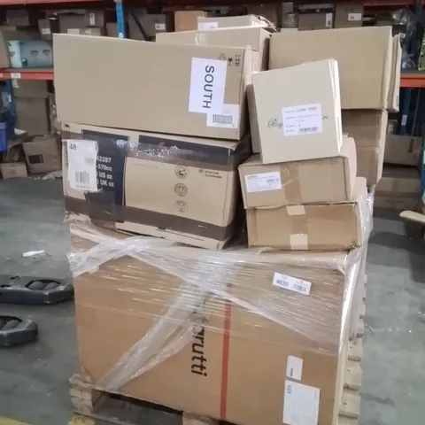 PALLET CONTAINING CATERING ITEMS AND PRODUCTS SUCH AS;ROWLETT 4 SLICE TOASTER,OLYMPIA HI BALL TUMBLERS,OLYMPIA WHITEWARE TEAPOTS