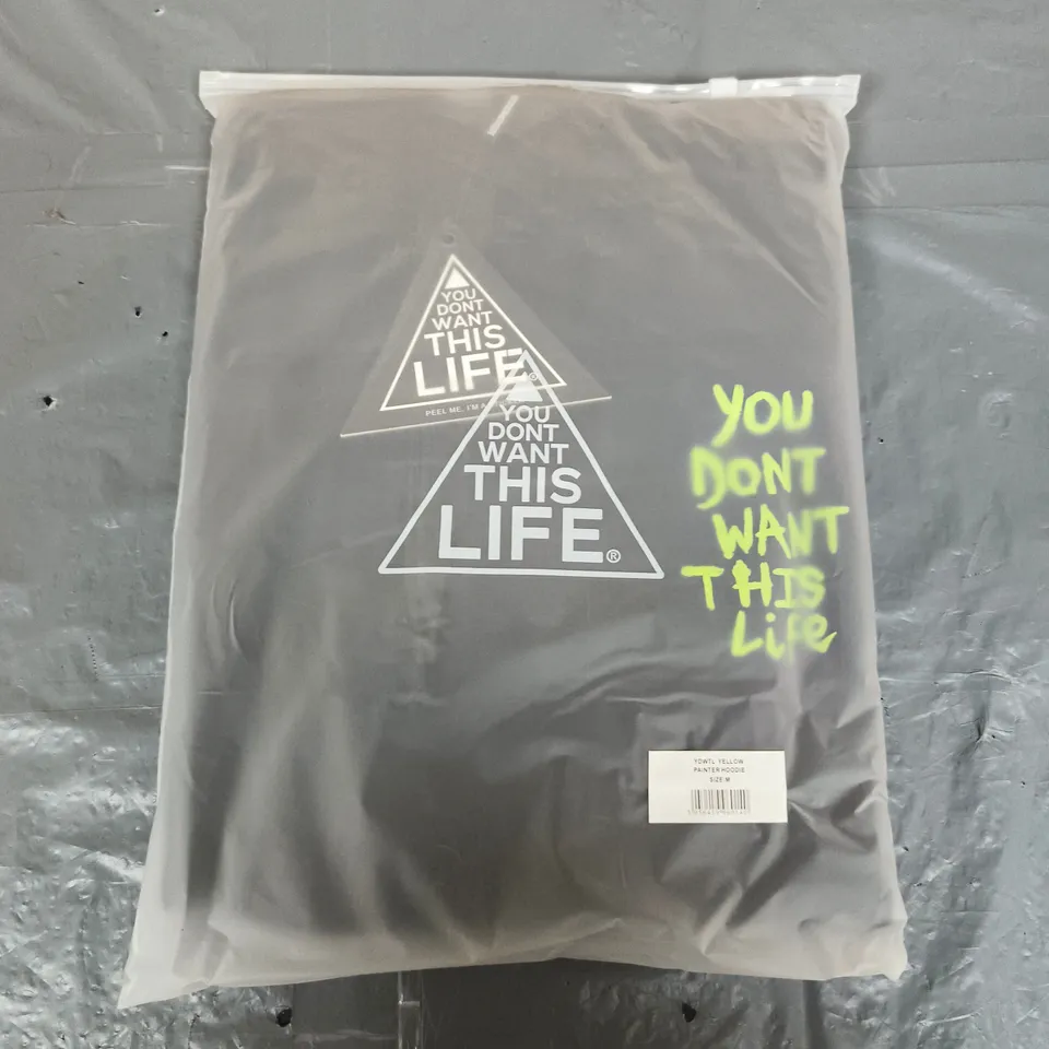 YOU DON'T WANT THIS LIFE PAINTER HOODIE – SIZE M
