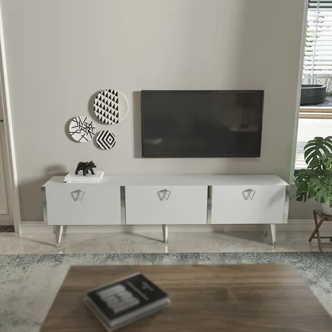 BOXED MELYNDA TV STAND FOR TV'S UP TO 70" (1 BOX)