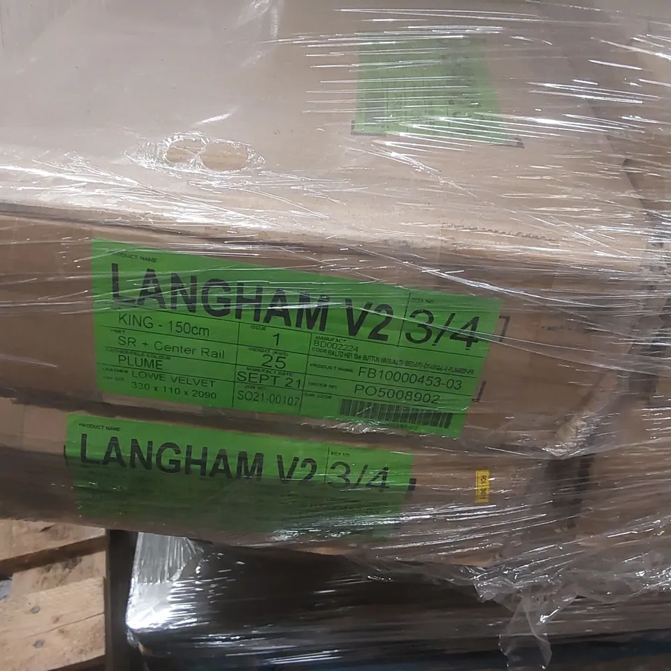 PALLET CONTAINING A LARGE QUANTITY OF ASSORTED BED PARTS
