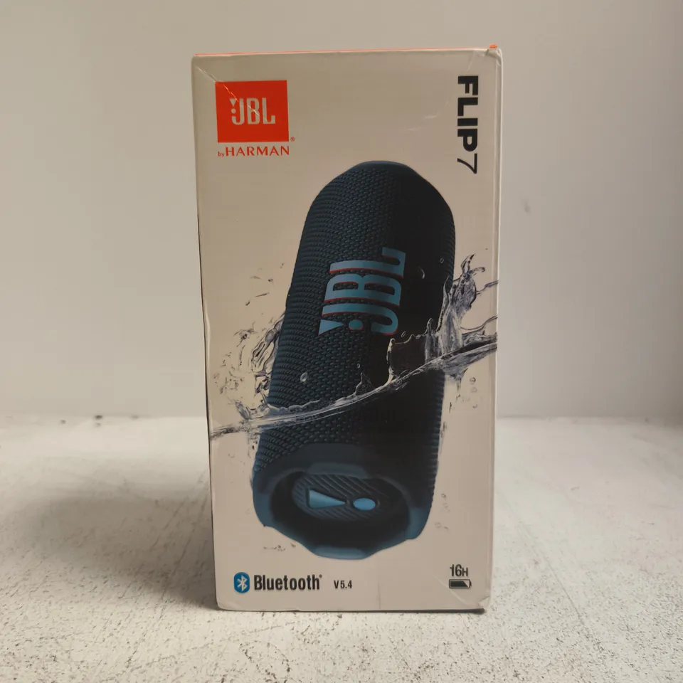 BOXED JBL BY HARMAN FLIP 7 BLUETOOTH SPEAKER